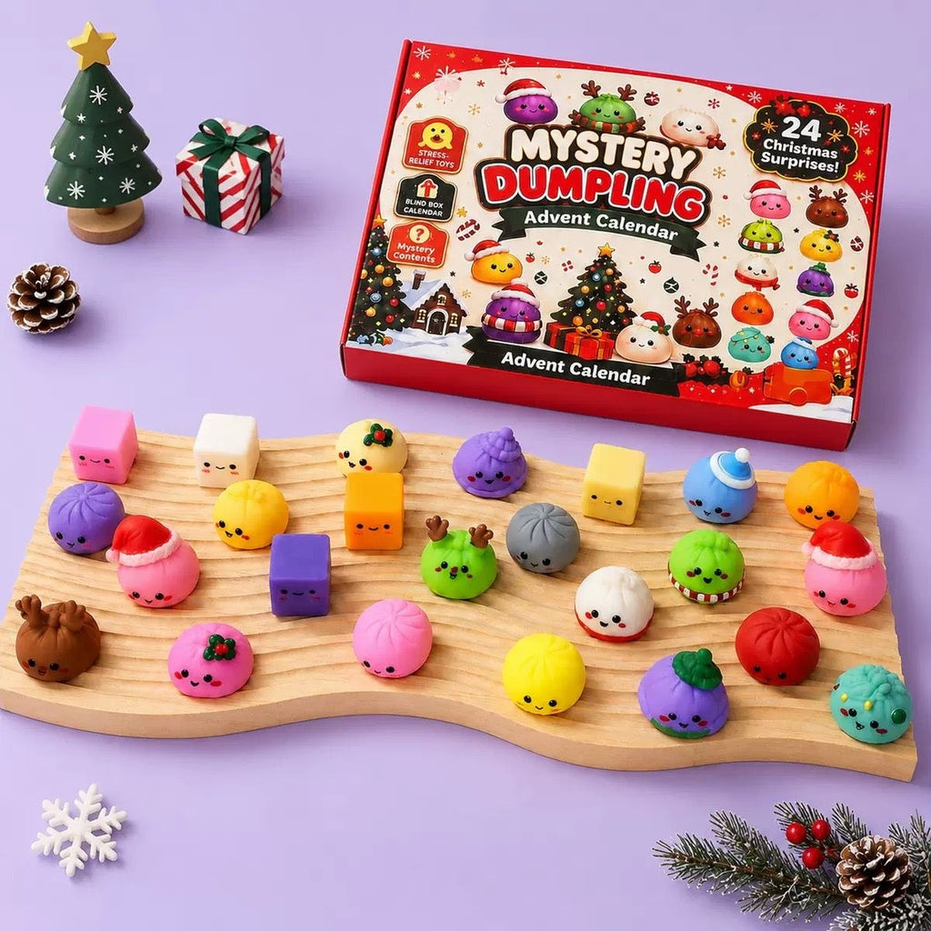 Aventoh Christmas advent calendar with assorted mini squishy surprises